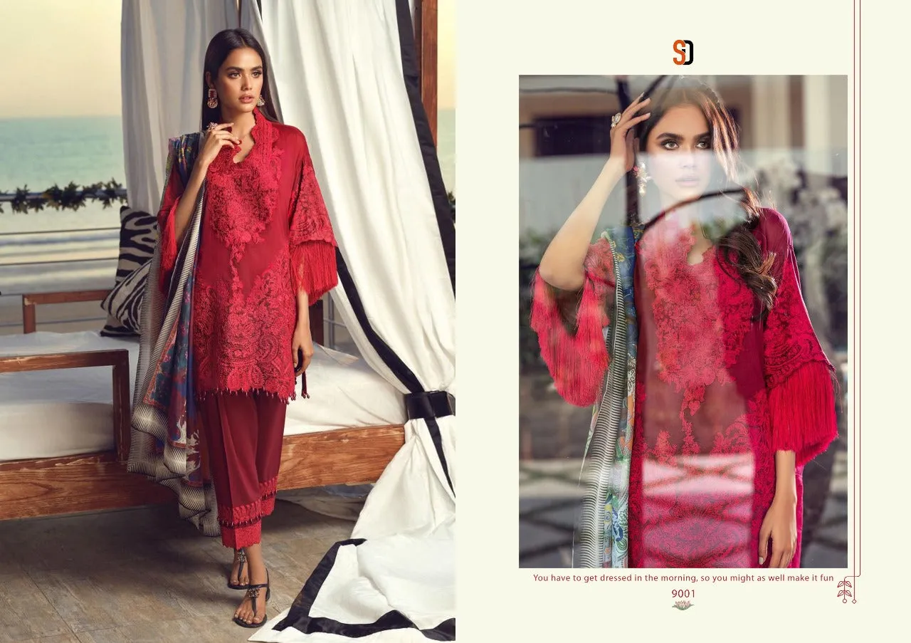 SHRADHHA DESIGNER SANA SAFINA PAKISTANI JAM COTTON SUIT COLLECTION