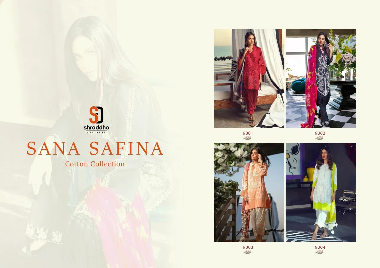 SHRADHHA DESIGNER SANA SAFINA PAKISTANI JAM COTTON SUIT COLLECTION
