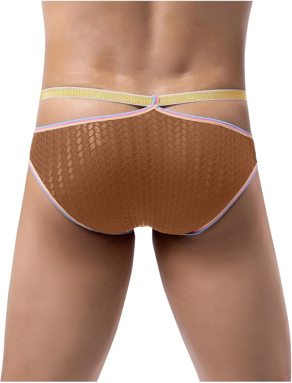 Sinzelimin Briefs for Men's Mini Boxer Shorts Fashion Printed Thongs Base Layer Low Waist Pouch Sports Underpants Underwear