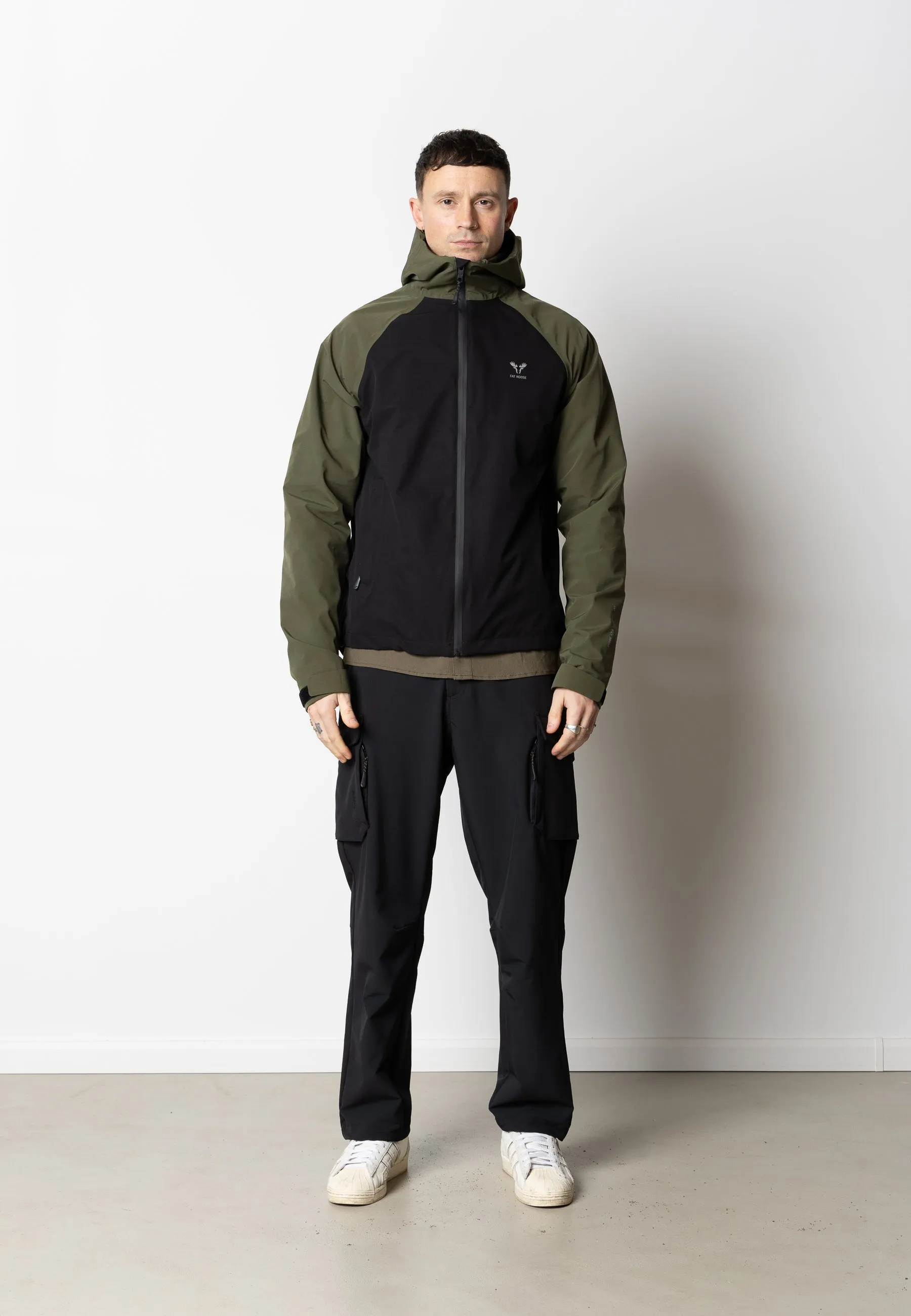 SKY SHELL JACKET - 2 COLOR - Army/Black
