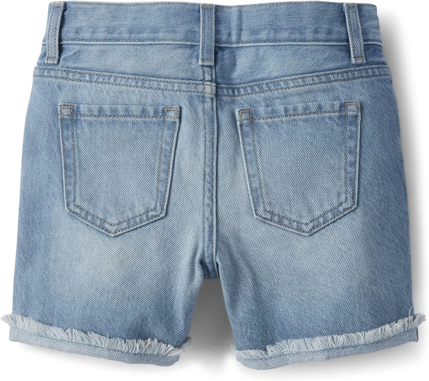 The Children's Place girls Distressed Denim Midi Short