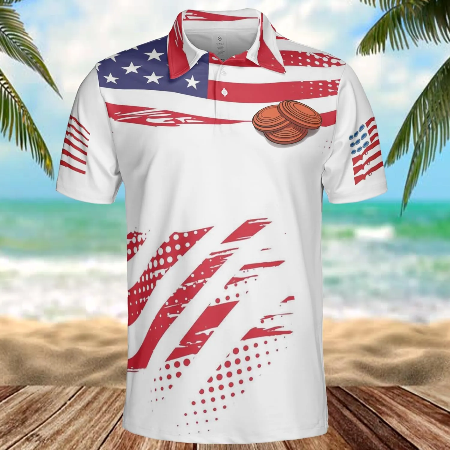 Trap Shooting Polo Shirt for Men & Women, Clay Trap Shooting Clothing Sporty Shirt Size S-5XL