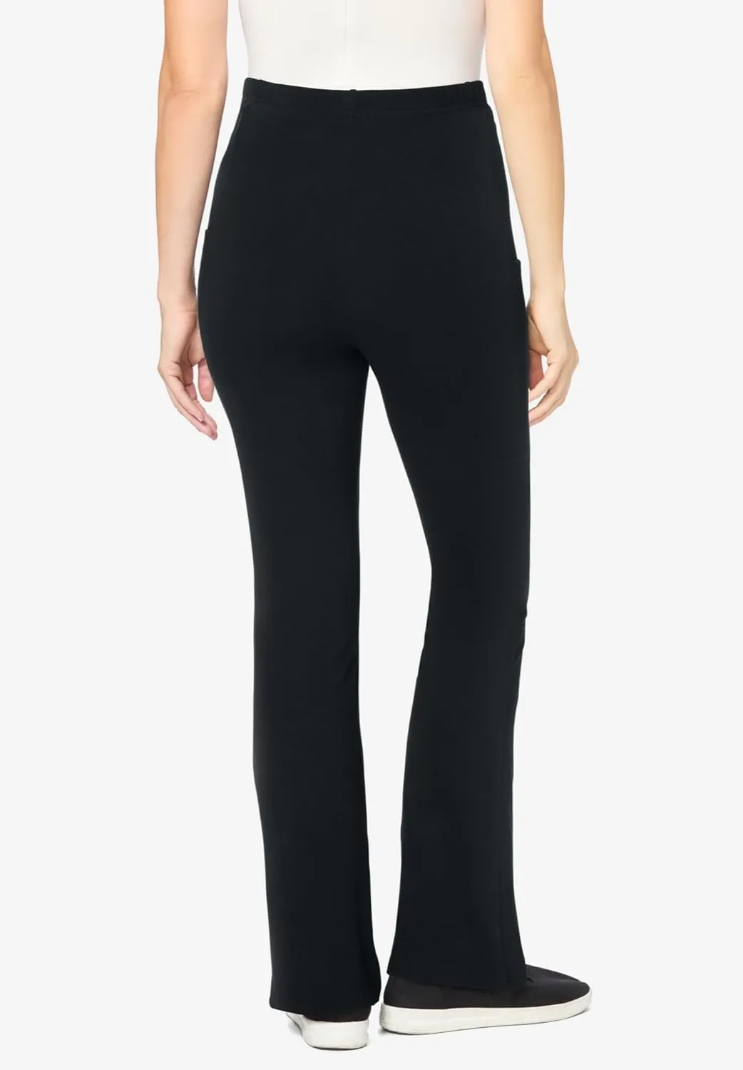 Woman Within Plus Size Pocket Bootcut Legging