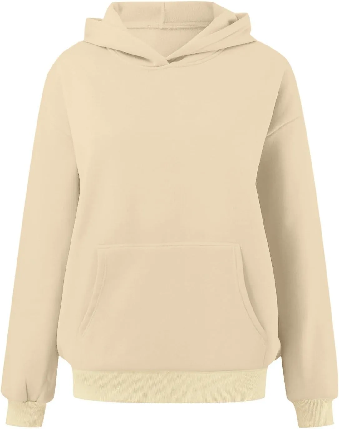 Women's Hoodies Pullover Sweatshirt Oversized Long Sleeve Comfy Fleece Casual Basic Sweatshirts 2024 Fall Outfits