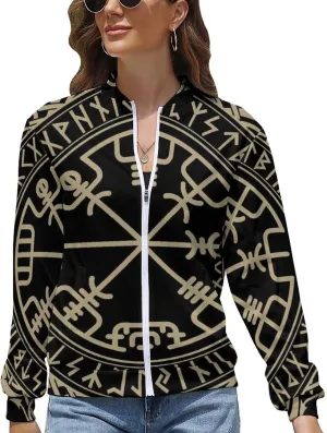 Women's Lightweight Athletic Jacket Zip Up Coat Long Sleeve Casual Sweatshirt