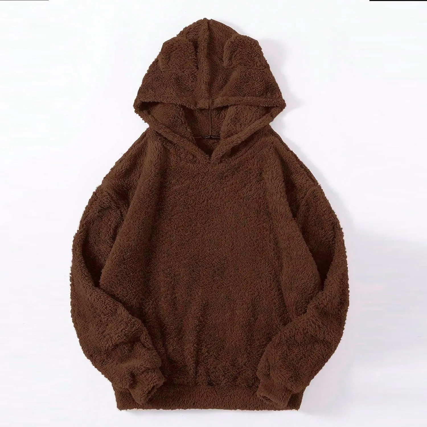 Womens Teddy Hoodies Fuzzy Fleece Shaggy Oversized Sweatshirts Winter Warm Long Sleeve Pullover with Pocket