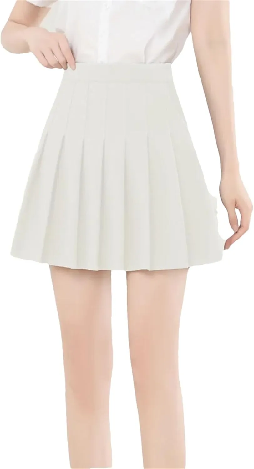 Women's Tennis Golf Skirts for Women Summer High Waisted Mini Skort Pleated Skirt with Pockets