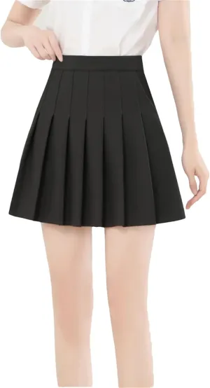 Women's Tennis Golf Skirts for Women Summer High Waisted Mini Skort Pleated Skirt with Pockets
