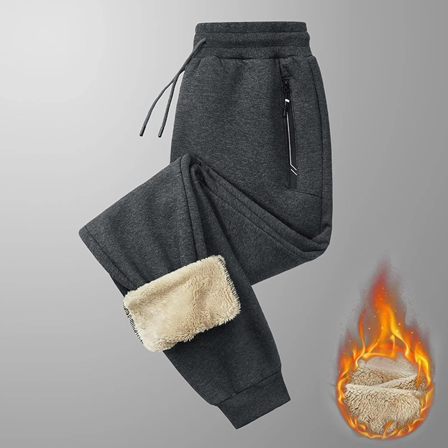 Womens Thermal Underwear Sets Lose Feleece Pull On High Waisted Thermal Winter Warm Yoga Pants