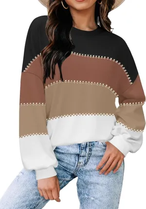 Zeagoo Women Loose Sweatshirts Pullover Tops Long Sleeve Shirt Casual Fall Outfits Y2K Clothes 2024