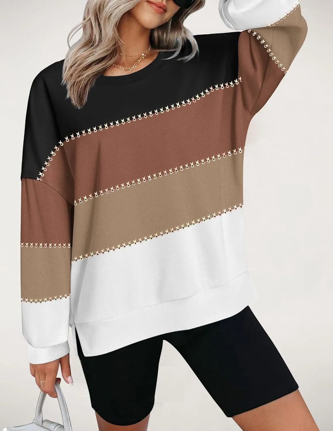 Zeagoo Women Loose Sweatshirts Pullover Tops Long Sleeve Shirt Casual Fall Outfits Y2K Clothes 2024