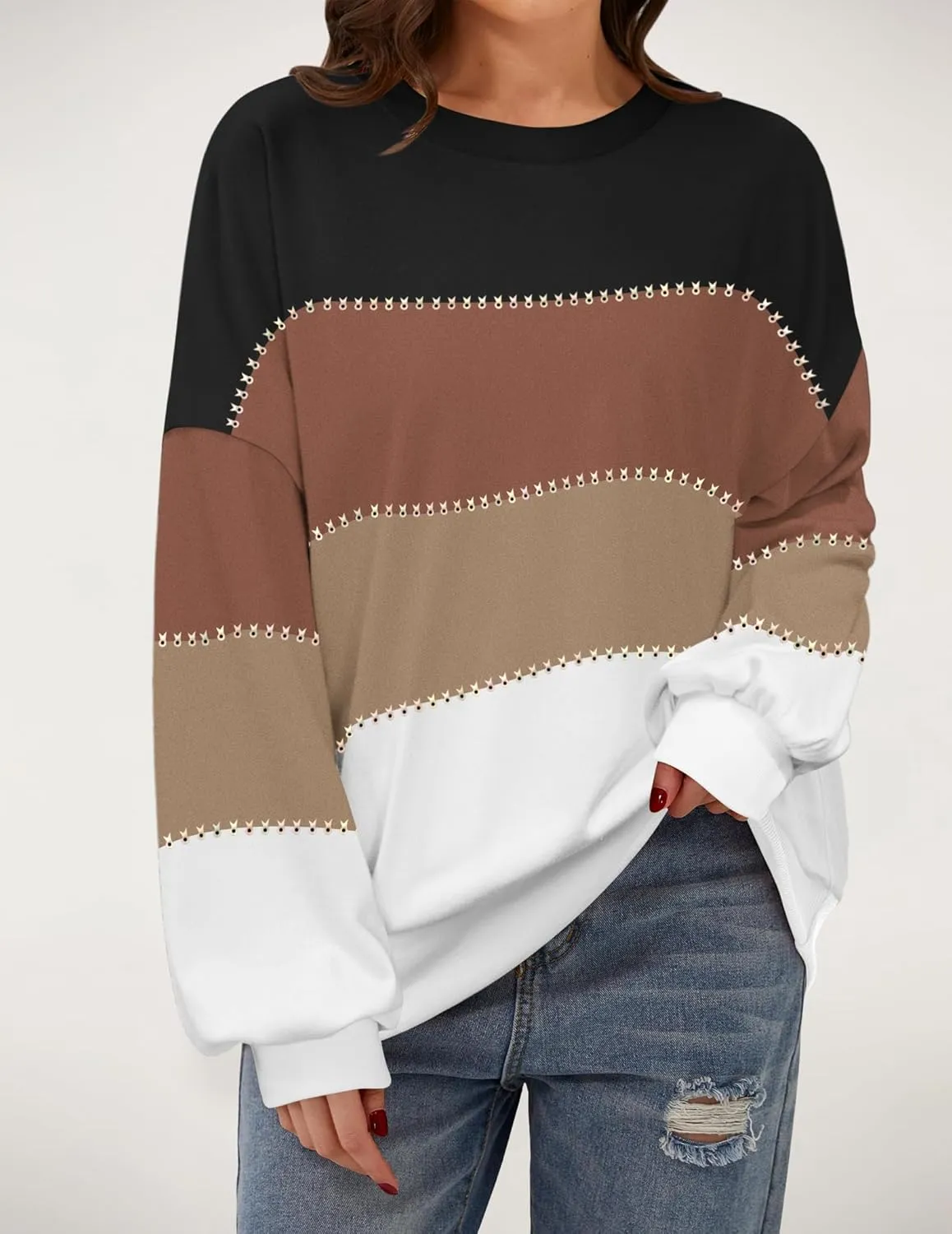 Zeagoo Women Loose Sweatshirts Pullover Tops Long Sleeve Shirt Casual Fall Outfits Y2K Clothes 2024